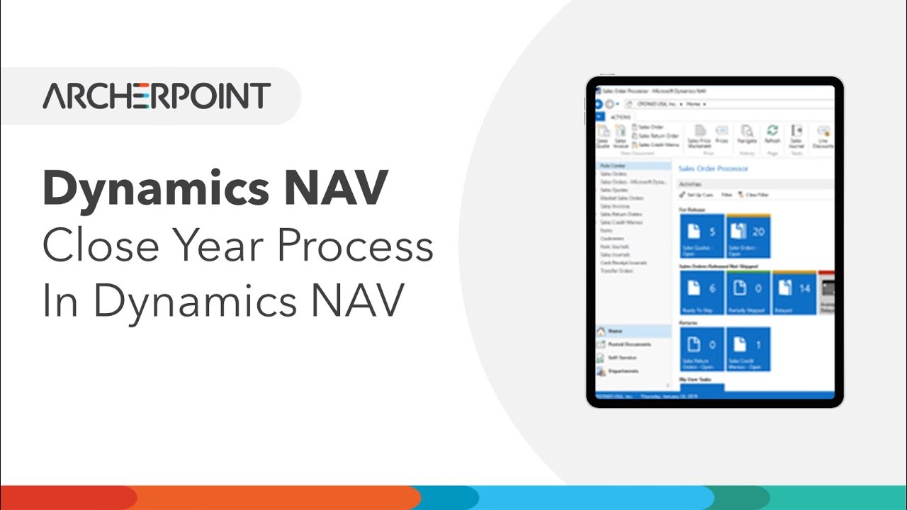 Microsoft Dynamics NAV: Close Year Process - YouTube