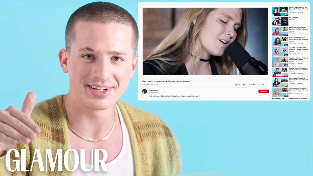 Charlie Puth Watches Fan Covers on YouTube | Glamour