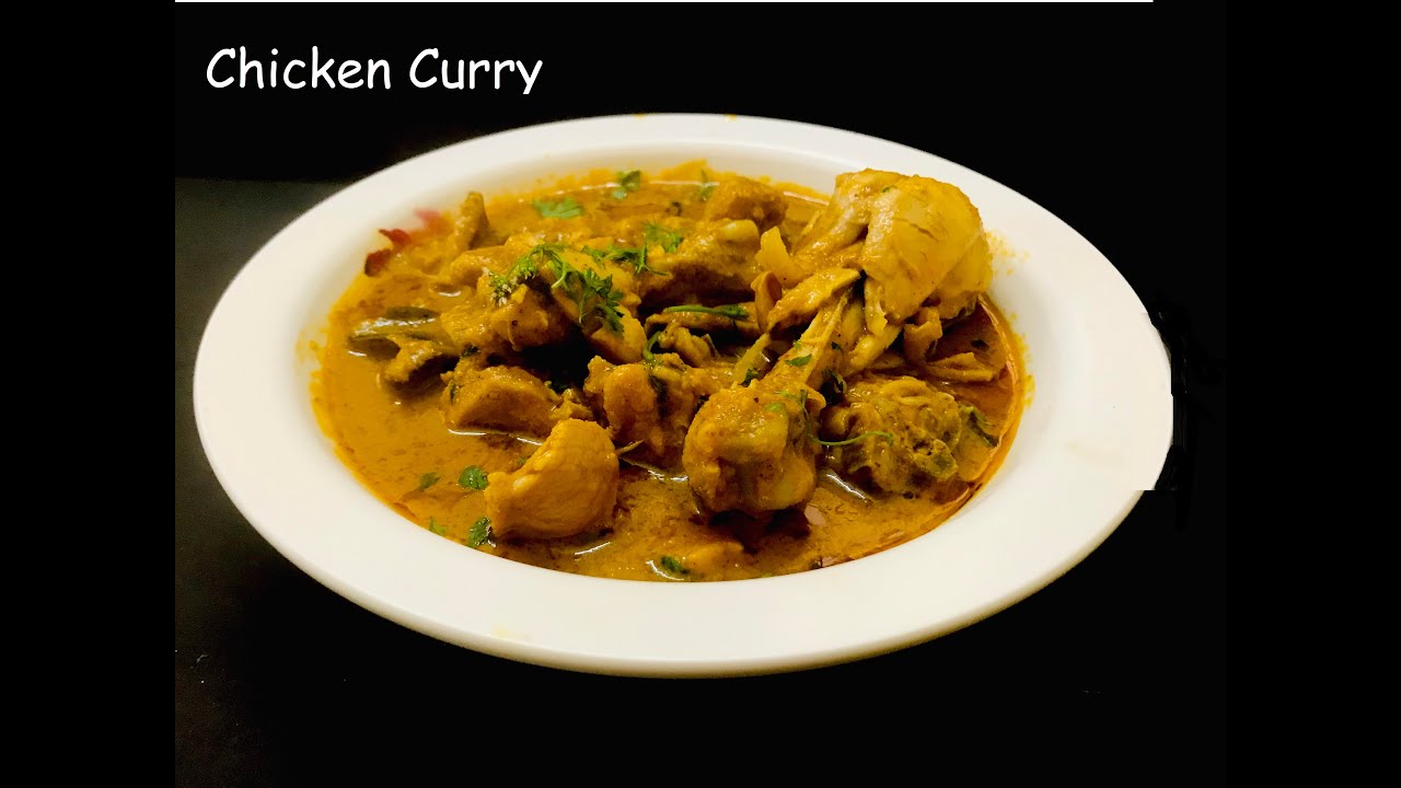 Simple & Easy chicken curry - YouTube