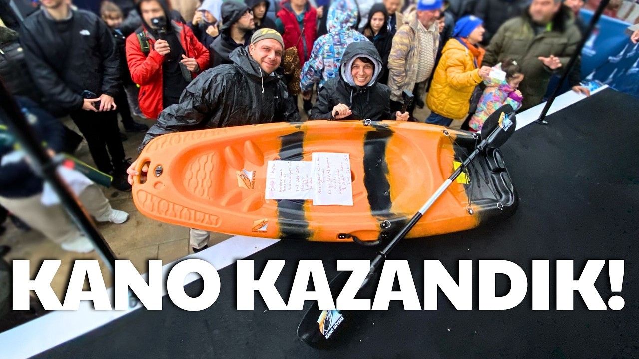 MORDOĞAN LEVREK AVI YARIŞMASINA GİTTİK, KANO İLE DÖNDÜK! - DEV KALAMAR YAKALANDI