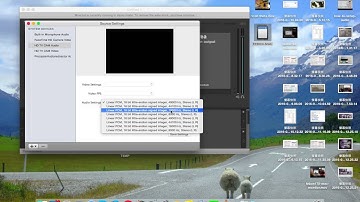 How to setup the audio sampling rate of grabber card in MAC OSX