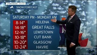 Blizzard Warning issued ahead of big storm set to hit parts of Montana