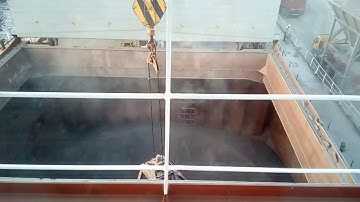 Work at Sea: Unloading Clinker Cement from a Ship