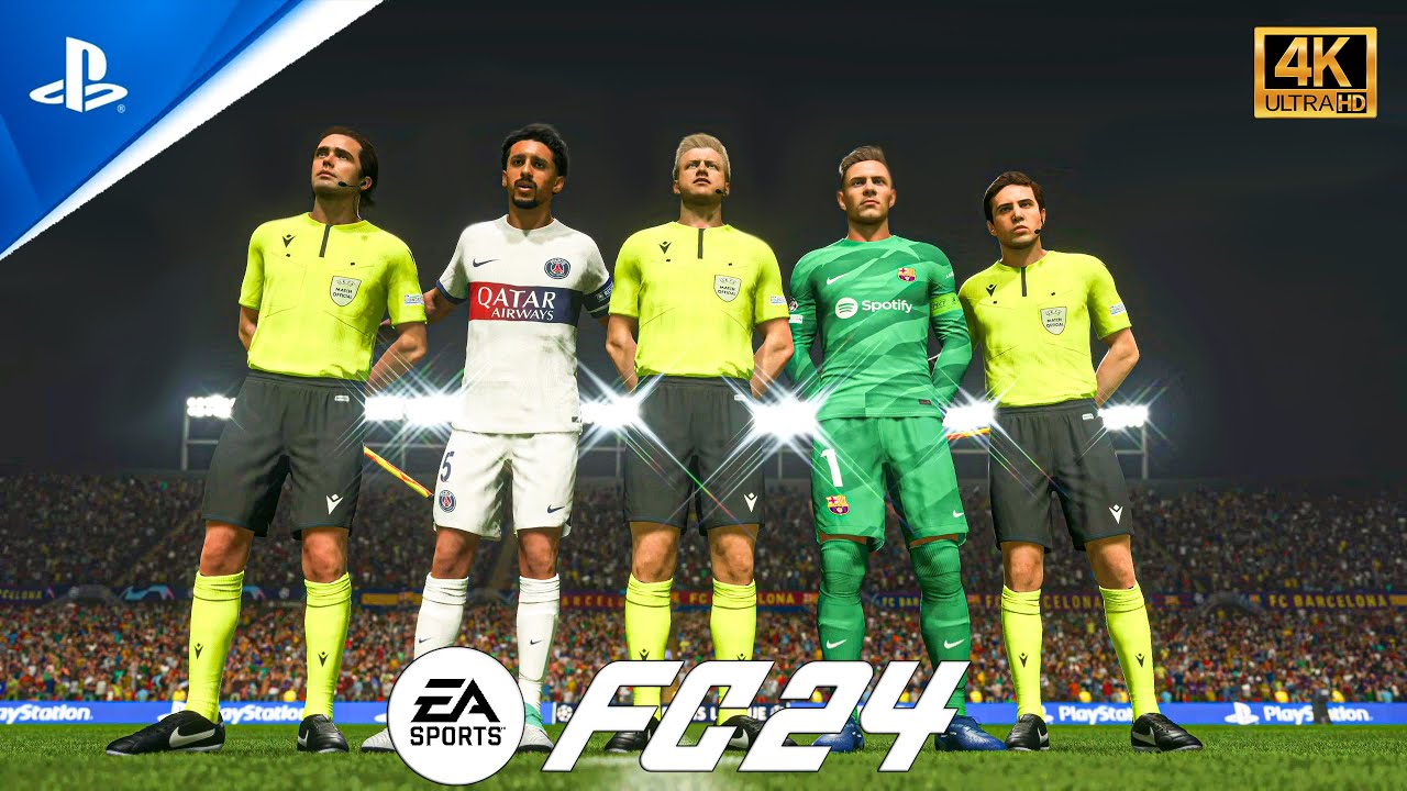FC 24: Barcelona VS PSG - UEFA Champions League | PS5 Gameplay [4K 60FPS HDR]