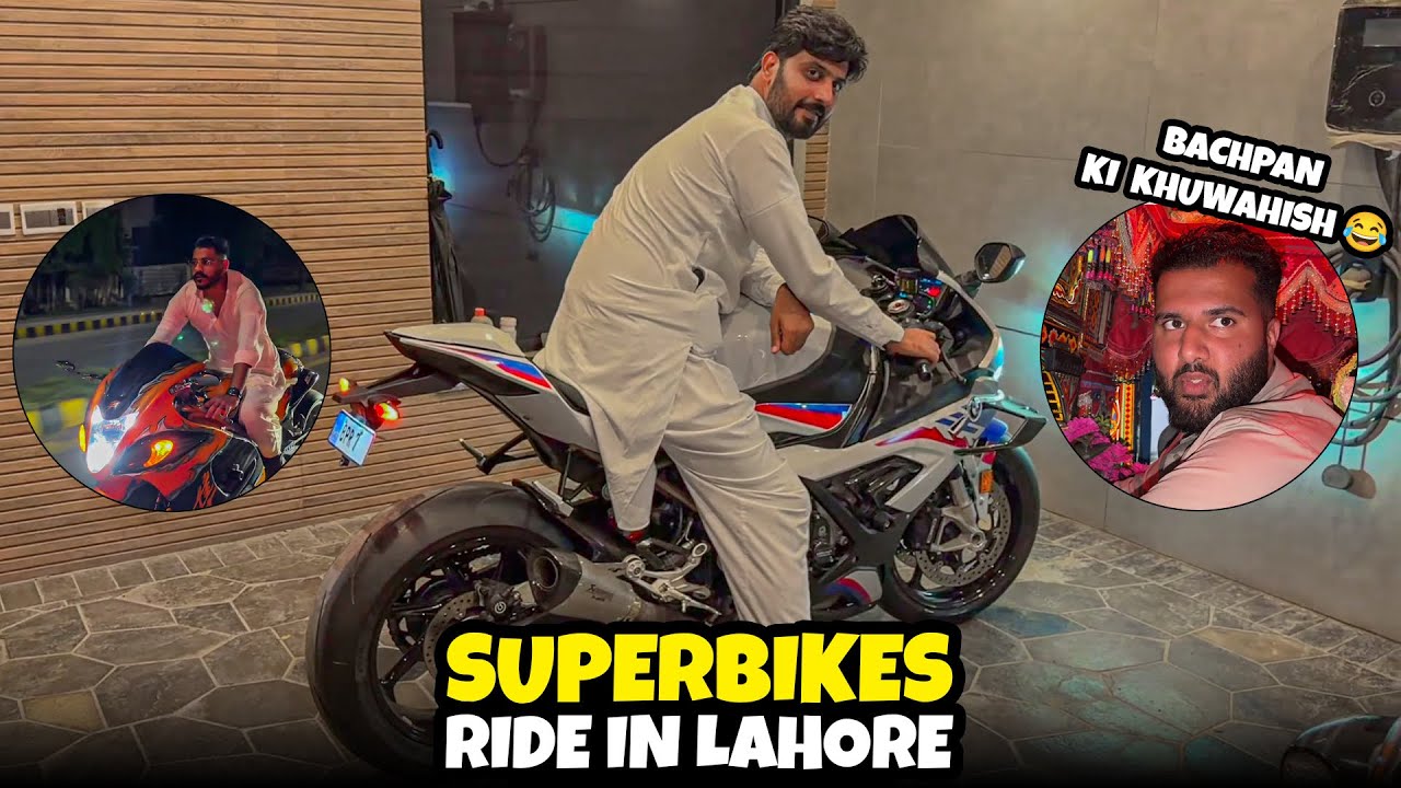 Late Night Super bikes Ride BMW S1000RR 🔥| Ali ki bachpan ki wish puri | Bilal Marth