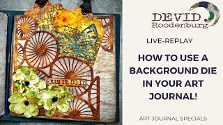 How to alter a card background for your art journal - great fun!