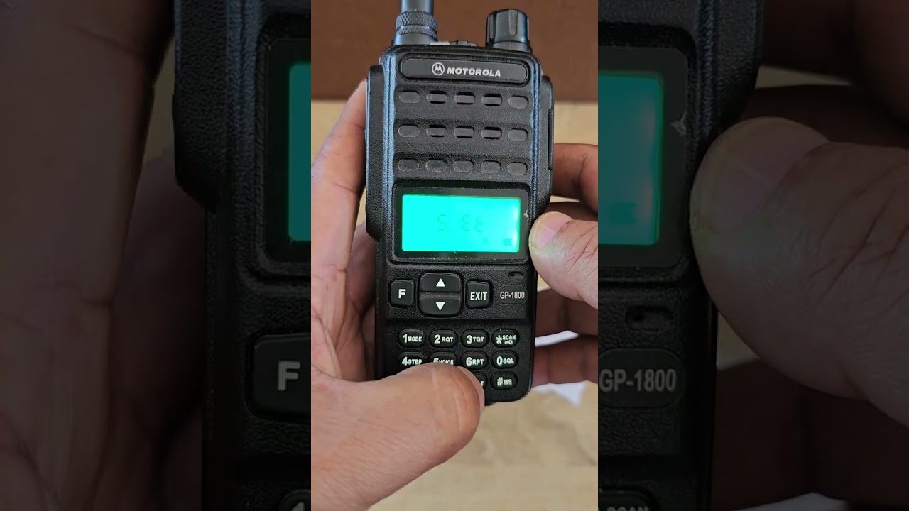 วิธีตั้งค่ารีพีทเตอร์ Motorola gp1800