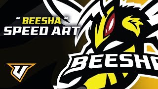 Beesha Speedart | Bee/Wasp Sports Logo