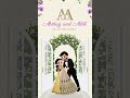 Wedding E- Invitation | Save the Date | #weddinginvitation #einvites #ytshorts #youtubeshorts
