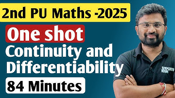 Continuity and Differentiability oneshot | 2nd PU Mathematics Exam 2025