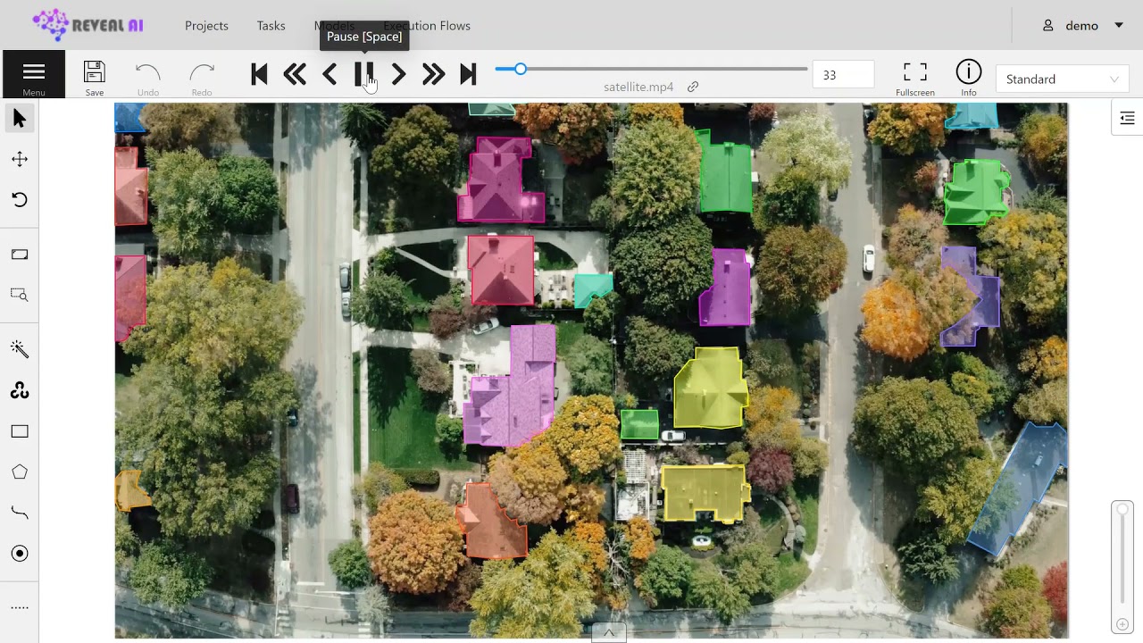 Computer Vision using Aerial Imagery for Roof Segmentation in Reveal AI