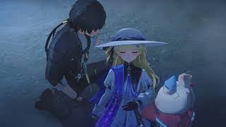Wuthering Waves rover and phoebe whale hunting event final boss cutscene