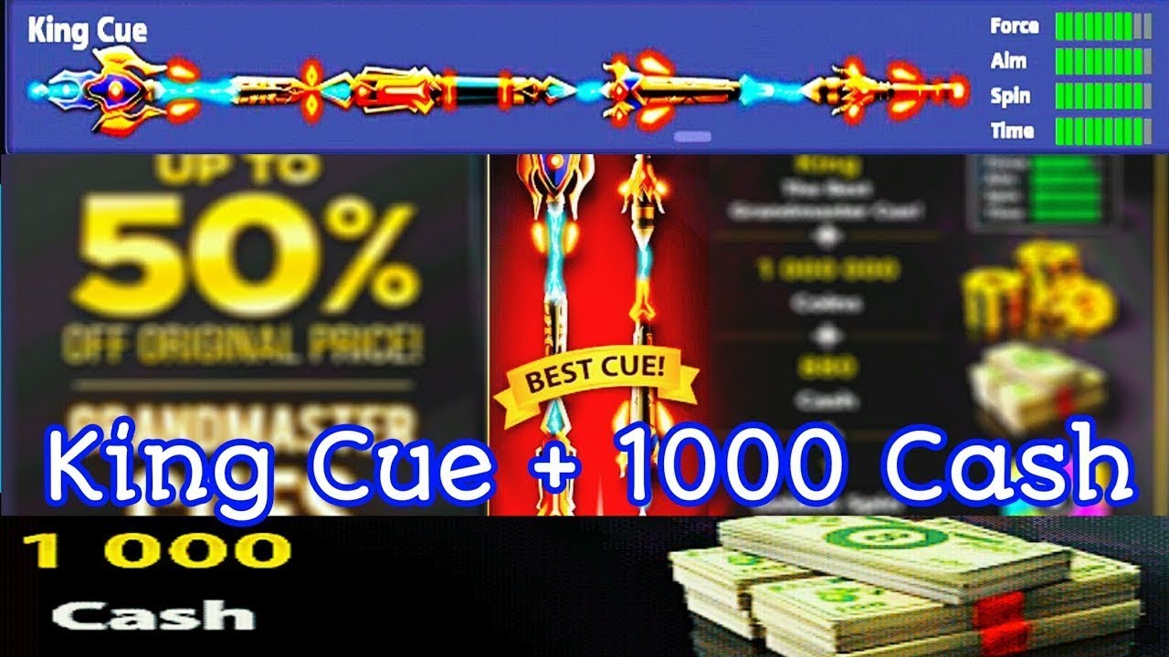 King Cue and 1000 Cash hack 110% working