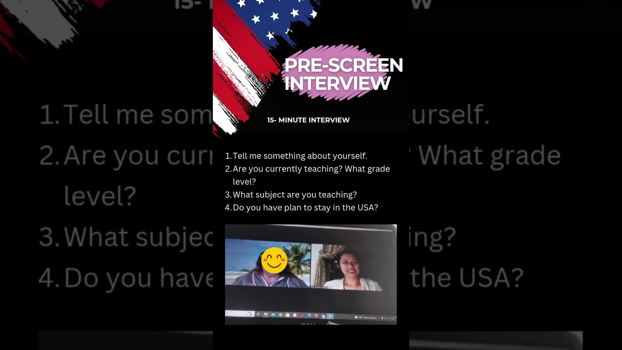 Pre-Screening and TQI Questions for teachers