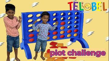 How to play plot 4 Board game | Connect 4 strategy challenge for kids