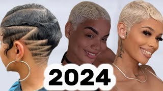 LOW CUT ✨SHORT HAIRSTYLES FOR BLACK WOMEN✨PIXIECUT HAIRSTYLES ✨TWA STYLES TO ROCK THIS 2024??✨