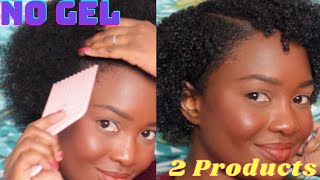 Afro to Curly In Under 5 Minutes - No Gel - How to Define Type 4 Hair - Denman Brush Tutorial