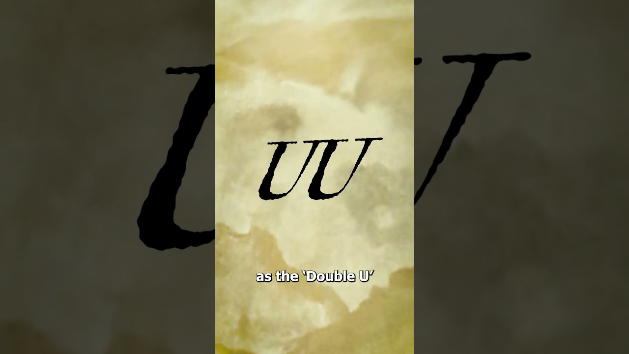 Why It S Pronounced Double U And Not V 
