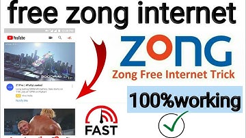 How to zong free internet daily by in apna channel