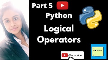 logical operators in python| part 5 | operators in python