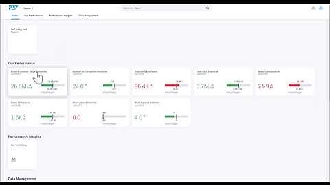 SAP Sustainability Control Tower - Performance Insights