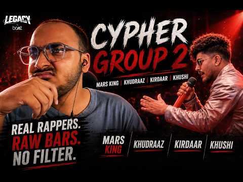 BETTER THAN GROUP 1?! 🤯 MARS KING, KHUDRAAZ, KIRDAAR, KHUSHI | Legacy Cypher Reaction