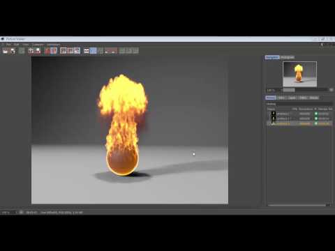 Cinema 4D Fire Tutorial(Amharic)TurbulenceFD