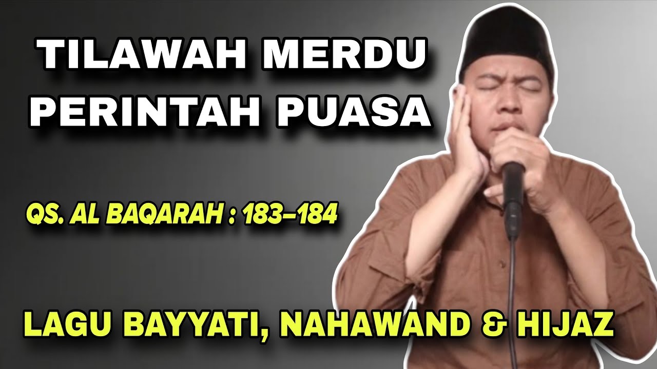 Cocok Untuk Napas Pendek‼️Tilawah Surat Al Baqarah Ayat 183-184 | Lagu Bayyati, Nahawand & Hijaz