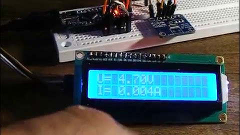 INA219 - current and voltage sensor with Arduino
