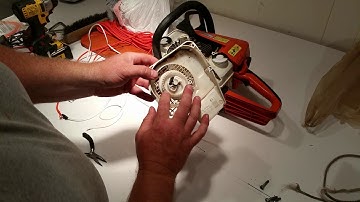 🌲🌲🌲 How to repair your Chainsaw Pull Cord - Stihl 🌲🌲🌲