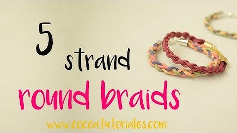 DIY How to make a 5 strand round plait /braid