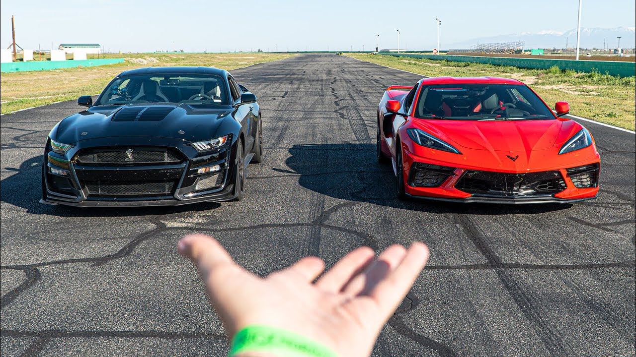 2020 GT500 VS C8 CORVETTE ON TRACK COMPARISON (Lap Breakdown) YouTube