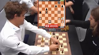 Magnus Carlsen vs Richard Rapport | World Blitz Team Championships 2024