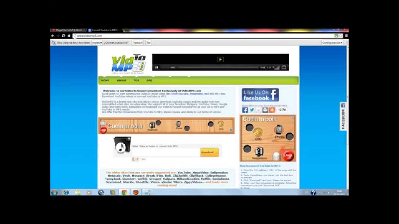 Como Pasar Video De Youtube A Mp3!!! YouTube