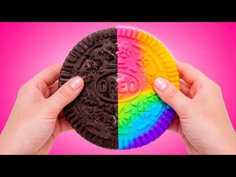 Postres Gigantes de Malvavisco Arcoíris | Ideas DIY Dulces