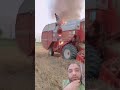 fire in harvester machine#shorts#shortvideo#duet 😭