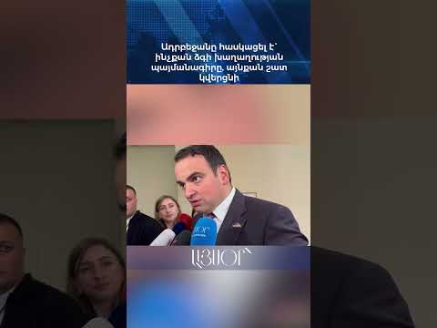 Ադրբեջանը հասկացել է` ինչքան ձգի խաղաղության պայմանագիրը, այնքան շատ կվերցնի