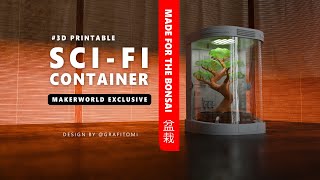 3Dprintable Sci-Fi Container assembly and promo
