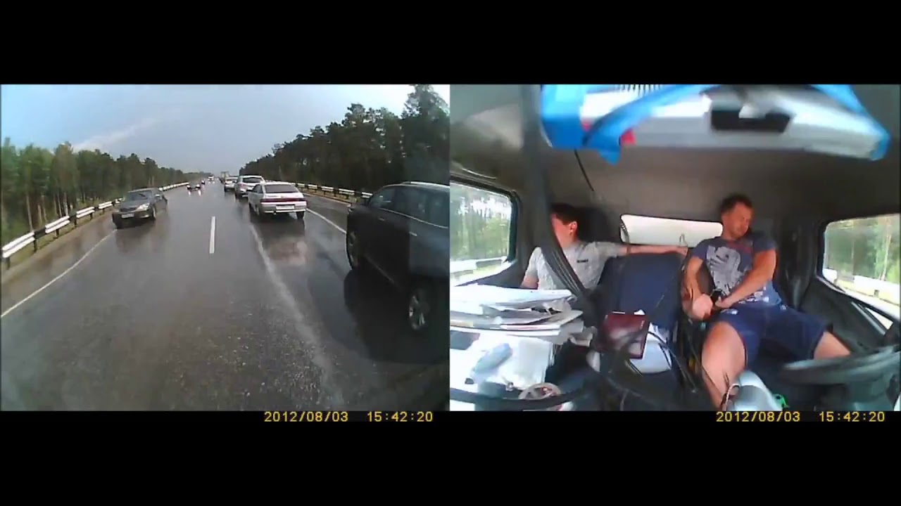 вождение видео с регистраторов