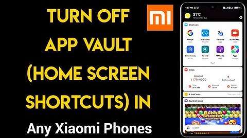 How To Disable App Vault In MIUI 11 [Hindi] | Turn Off Mi Home Screen Shortcuts