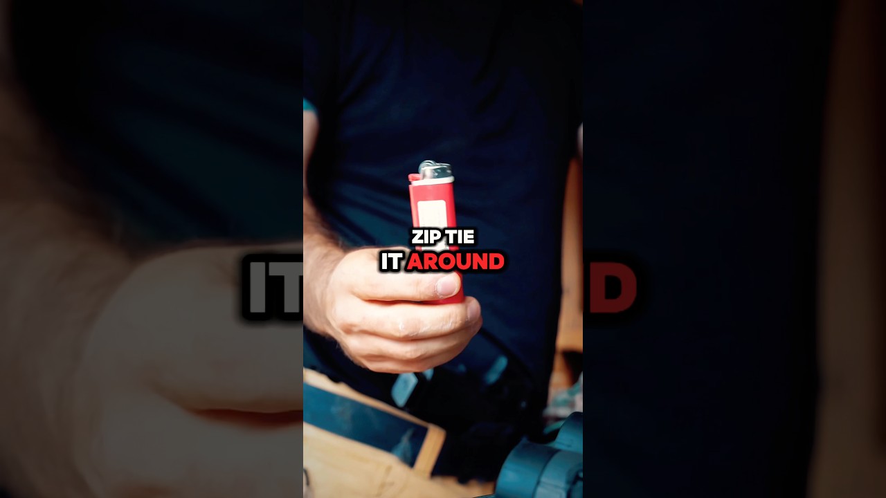 This Lighter Tip Could Save Your Life 🔥 #survival #bushcraft #farmer #bugoutbag #survivaltips