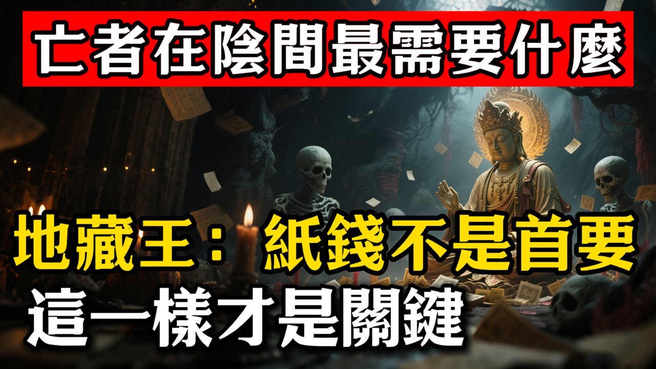 亡者在陰間最需要什麼？地藏王：紙錢不是首要，這一樣才是關鍵！#佛教 #佛家 #佛法 #佛學知識 #佛學智慧 #修心修行 #佛教文化 #禪悟人生#傳統文化