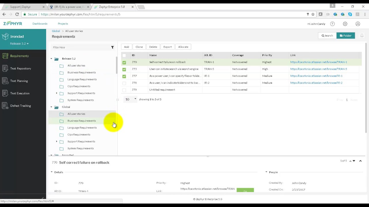 Managing Requirements in Zephyr Enterprise YouTube