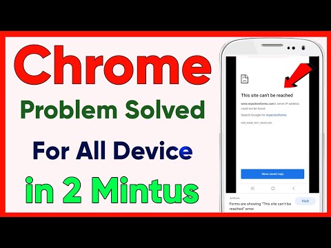 How To Fix This Site Can't Be Reached Error On Android Mobile | Google Chrome Error Fix (Android)