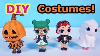 LOL SURPRISE DOLLS Halloween Costumes Easy DIY!