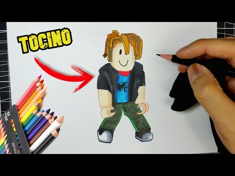 Como DESENHAR o BACON do ROBLOX - Como DIBUJAR a BACON de ROBLOX - How to  DRAW a BACON from ROBLOX 