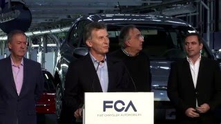 Visita del presidente Macri Planta Fiat.