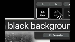 Customized display options