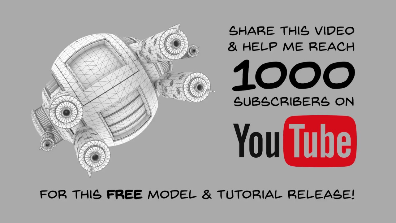 Sci-fi pod model and tutorial preview