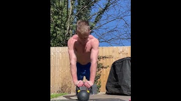 Kettlebell push up variation